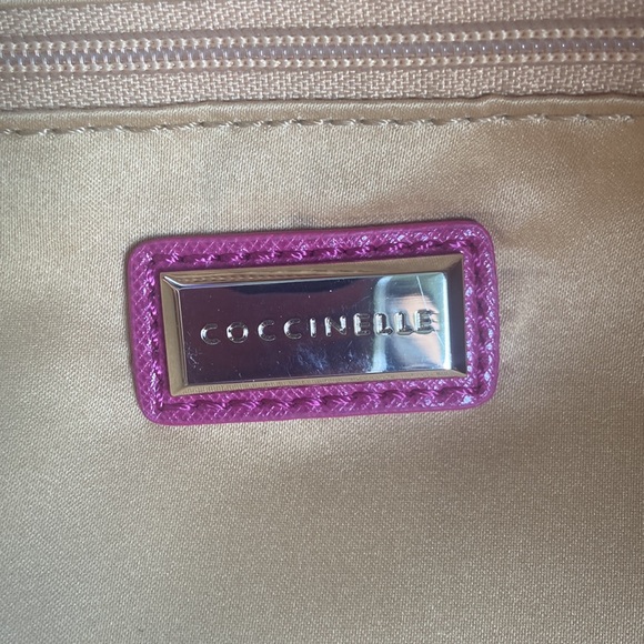 Coccinelle Codice Lavorazione No 8 Saffiano Leather Purse Pink Tote - Picture 6 of 16